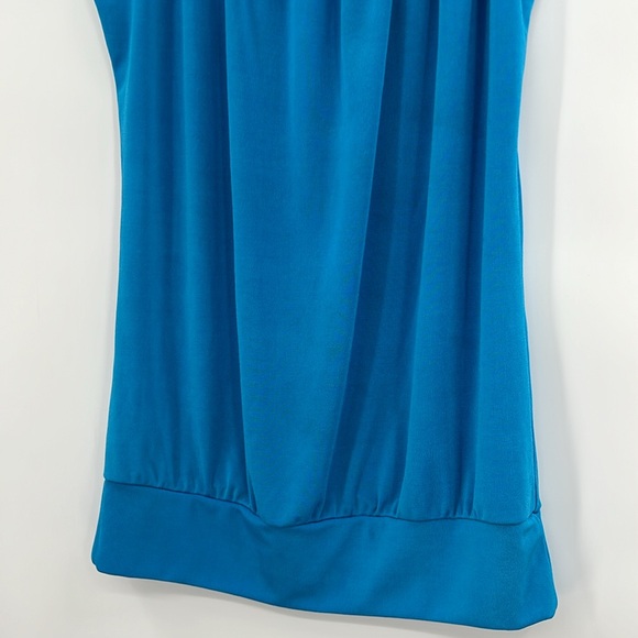 Vintage Wet Seal Womens Y2K 90s Scoop Neck Top Size Medium Blue Retro Mermaid - Picture 3 of 6